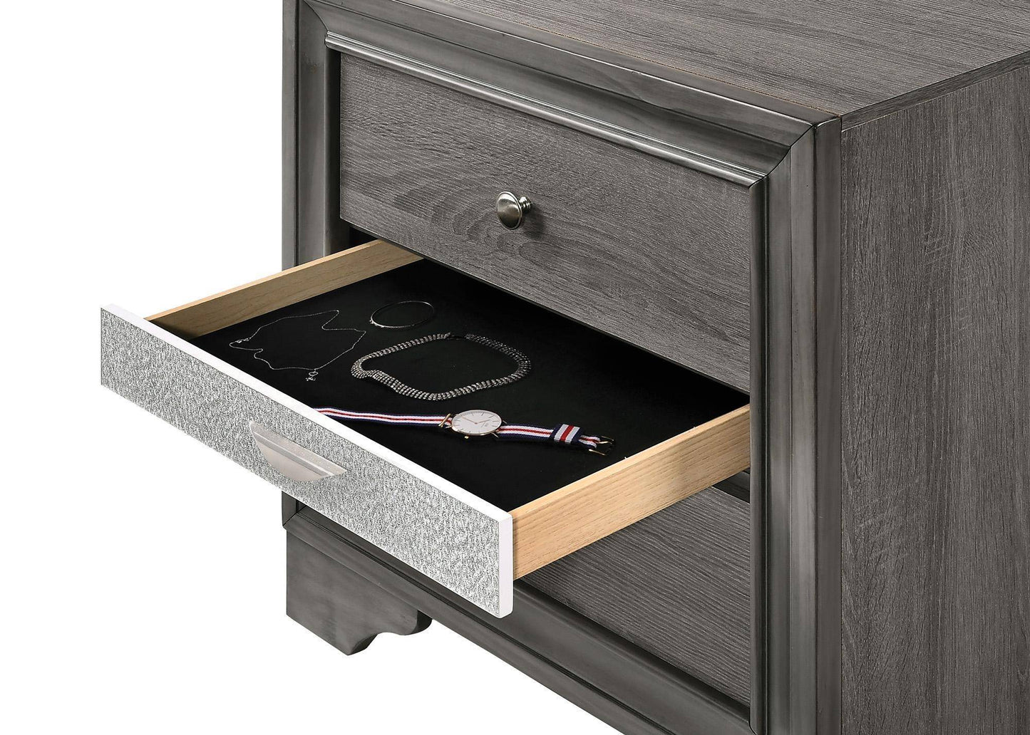 Naima Nightstand, Gray 25973