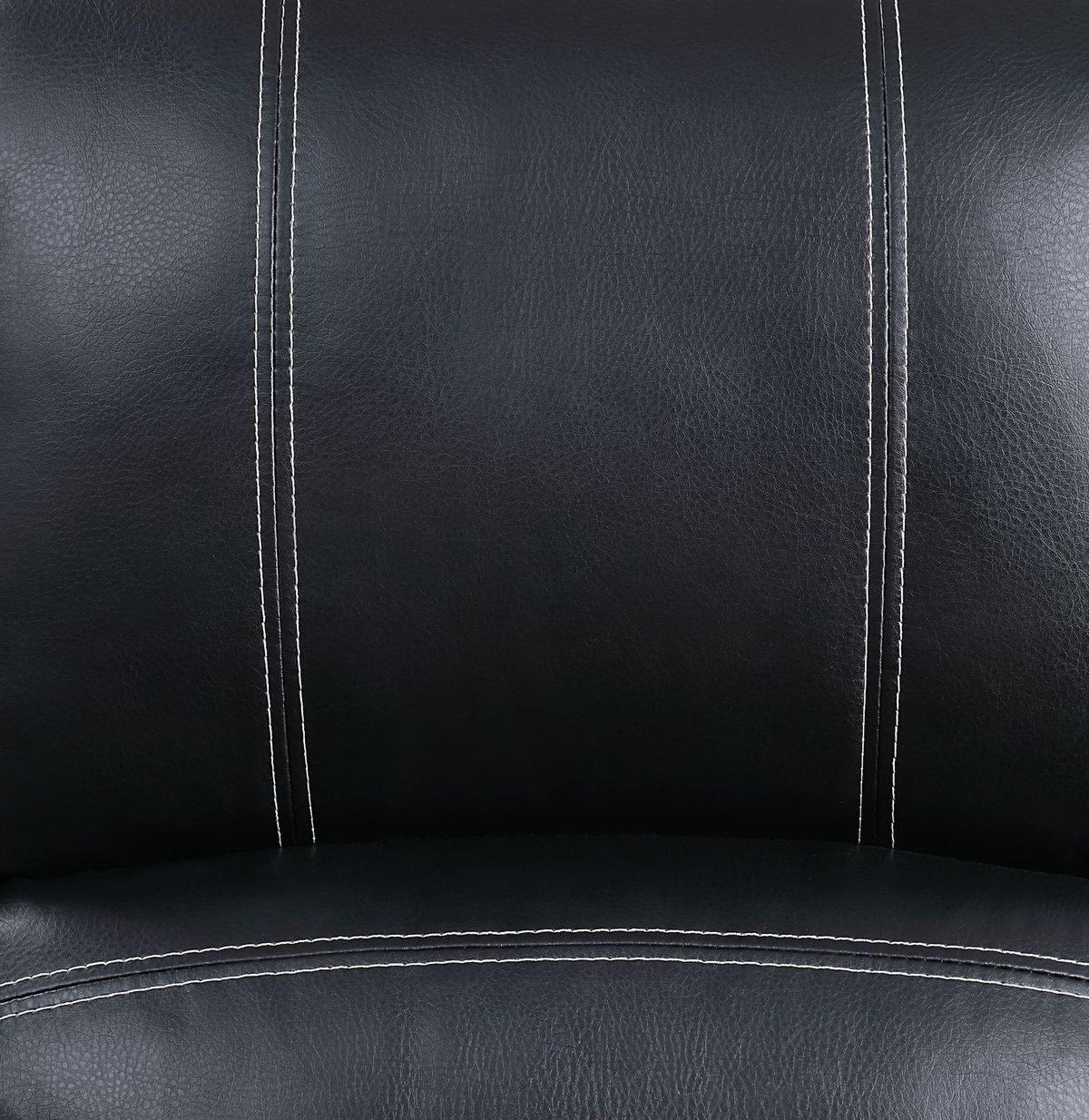 Black Synthetic Leather Zuriel Power Recliner with USB Port