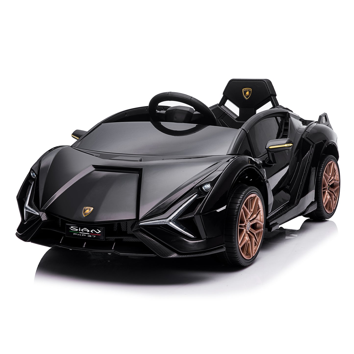 12V Electric Powered Kids Ride on Car Toy - black