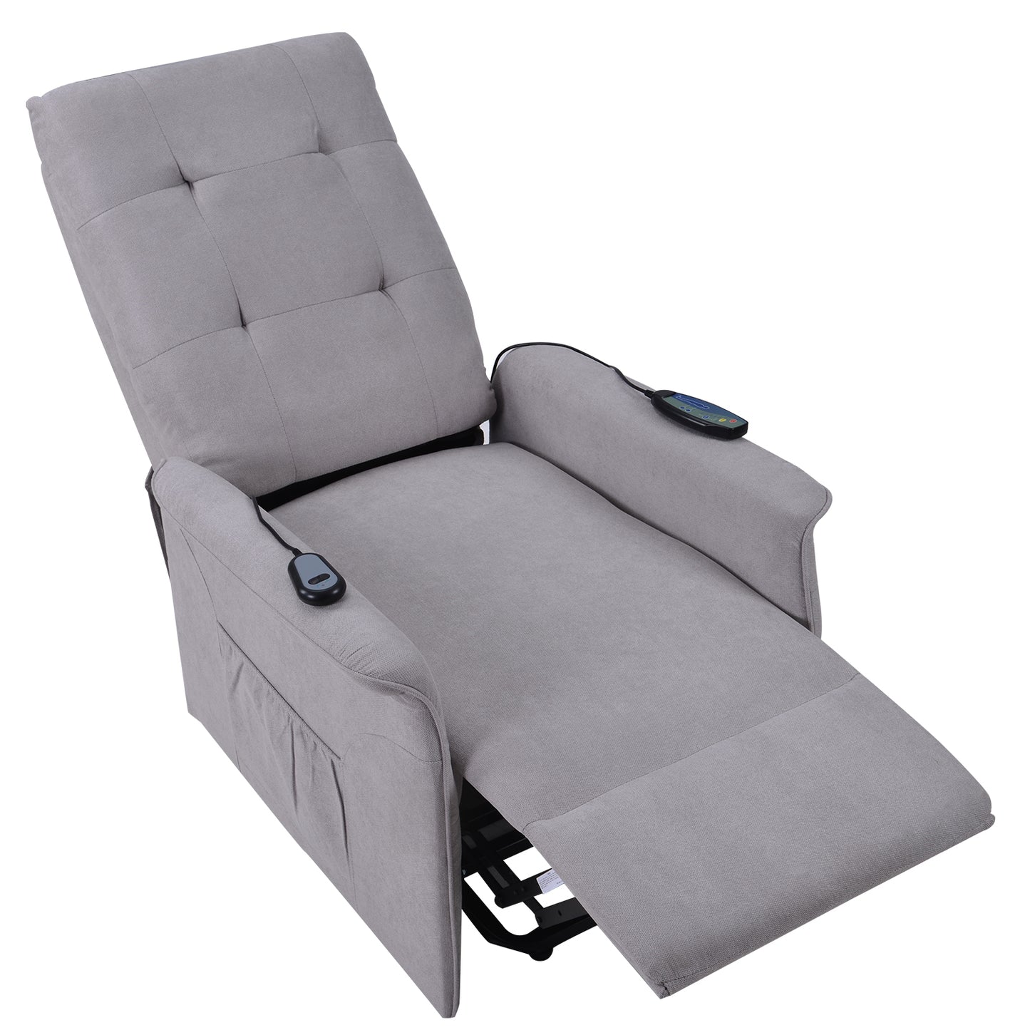 Electric Power Lift Recliner Chair with Adjustable Massage - Ideal for Seniors