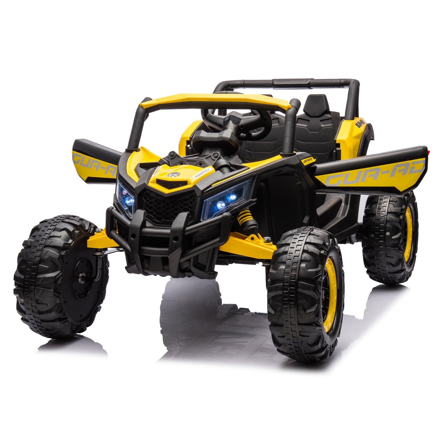 12V UTV Ride-On Car for Kids with Remote Control, Music Player, and LED Lights