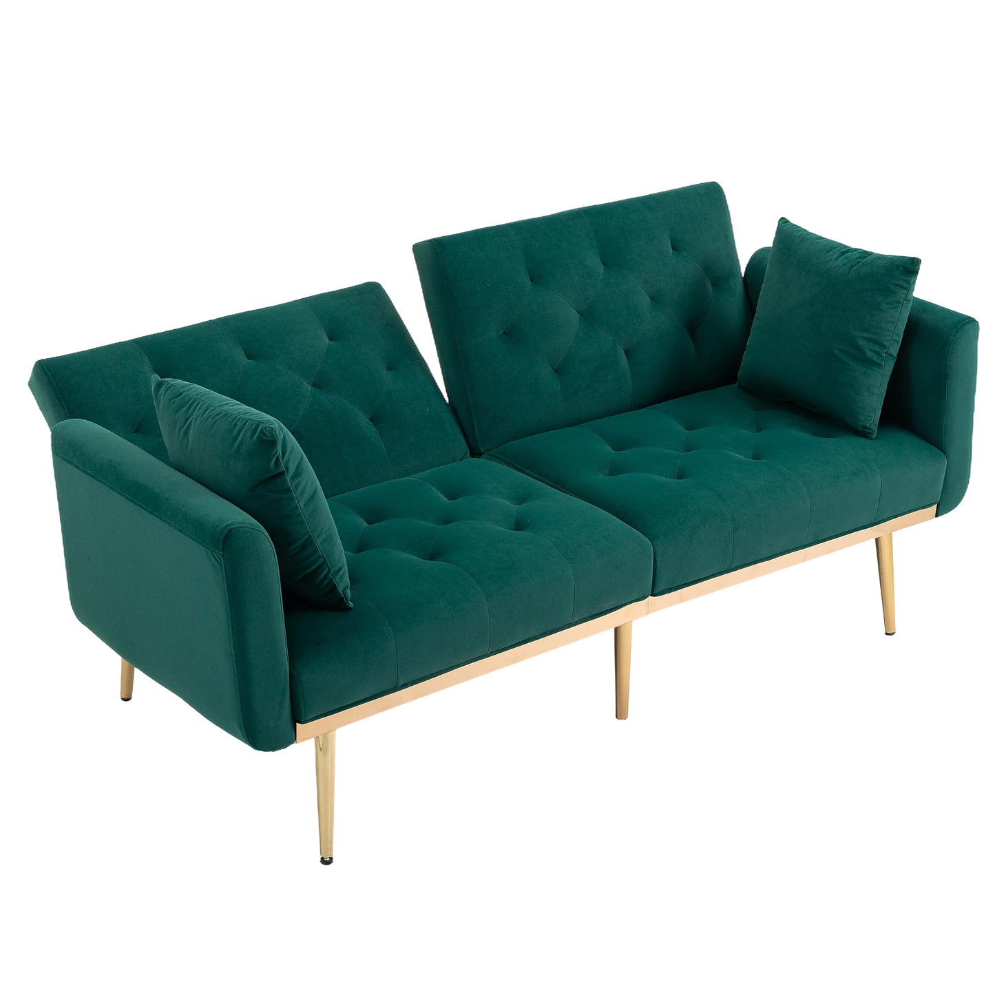 Velvet  Sofa , Accent sofa .loveseat sofa with metal  feet