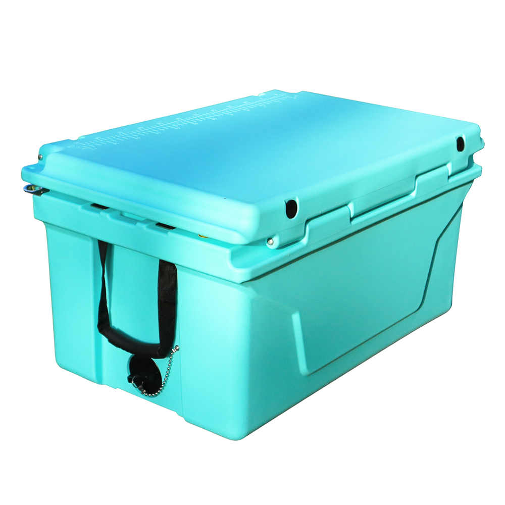 Best-Selling 65QT Blue Outdoor Cooler with Fish Ice Chest Box