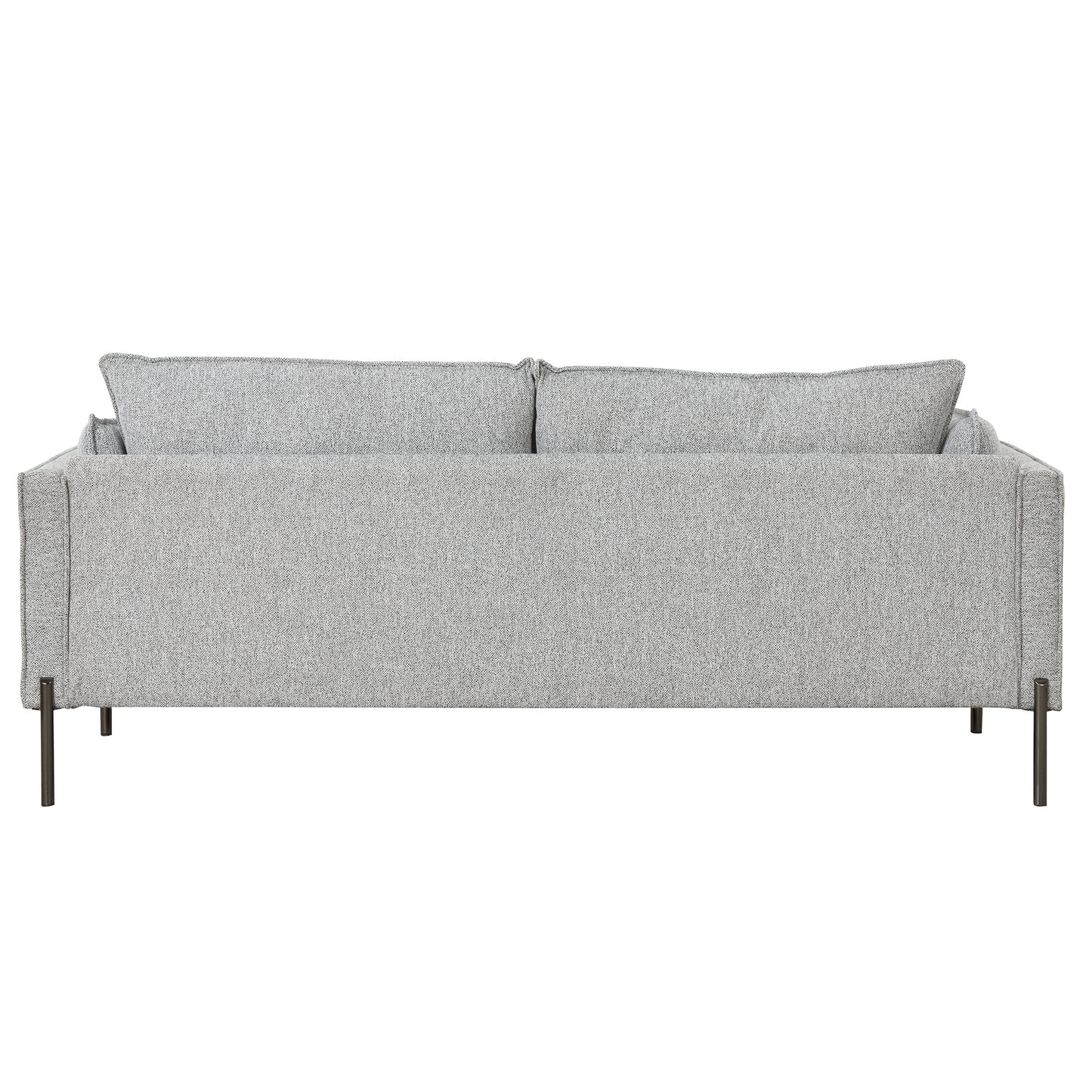 76.2 Modern Style 3-Seat Linen Fabric Sofa with USB Charging Ports