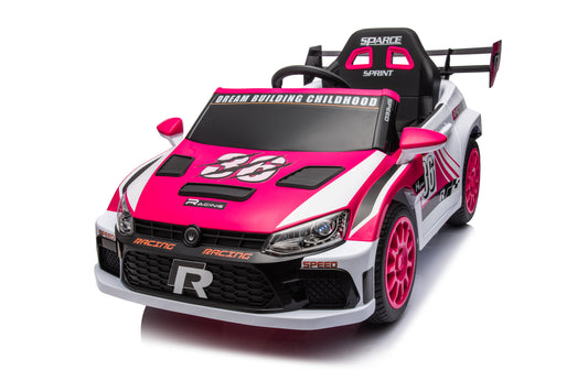 12V4A  20W*2 one button start, forward and backward, high and low speed, music, front light, power display,  two doors can open, 2.4G R/C, seat belt four wheel absorber KIDS RIDE ON CAR