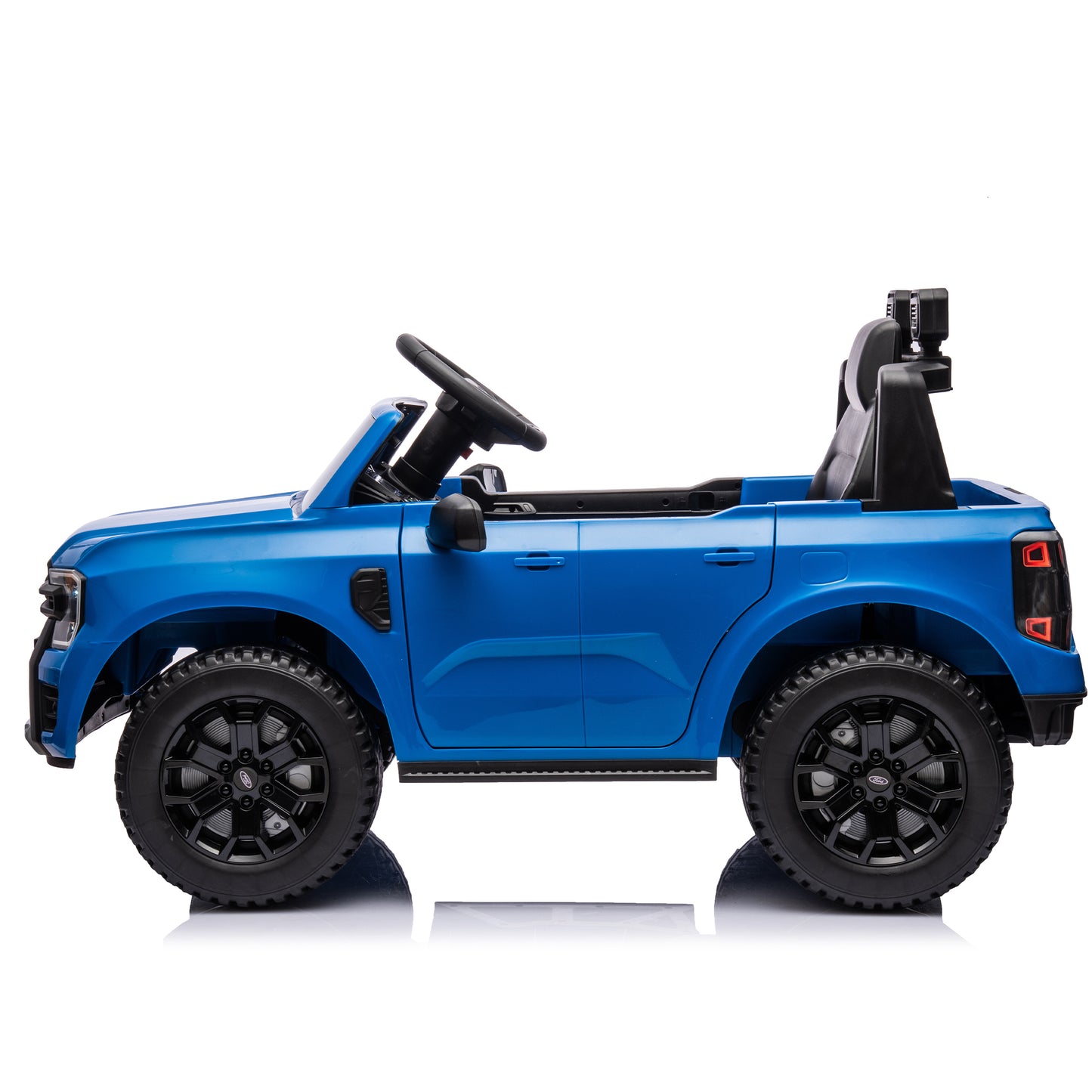 12V Kids Ride On Car W/Parents Remote Control,Licensed Ford Ranger,2WD,Rear wheel suspension,Low Start,Headlight,Horn,MP3,Bluetooth,Adjustable speed,Speed 1.86-4.97 mph for kids aged 3-6.