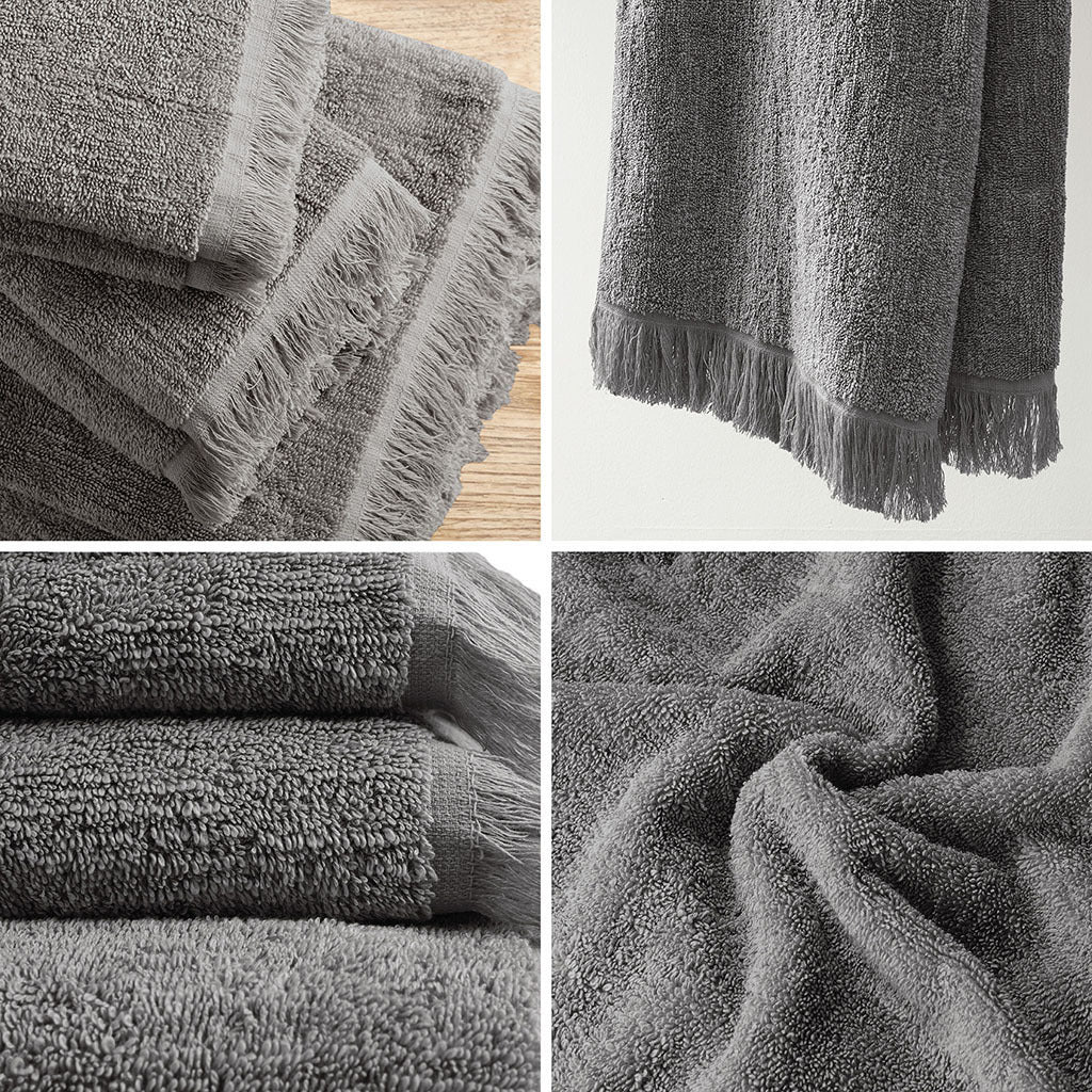 INK+IVY Nova Cotton Dobby Slub 6 Piece Towel Set