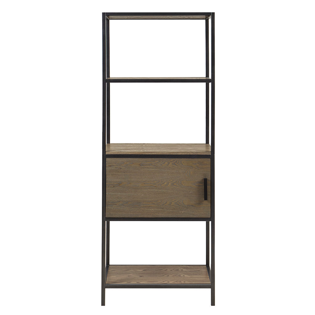 3-Shelf Bookcase with Storage Cabinet