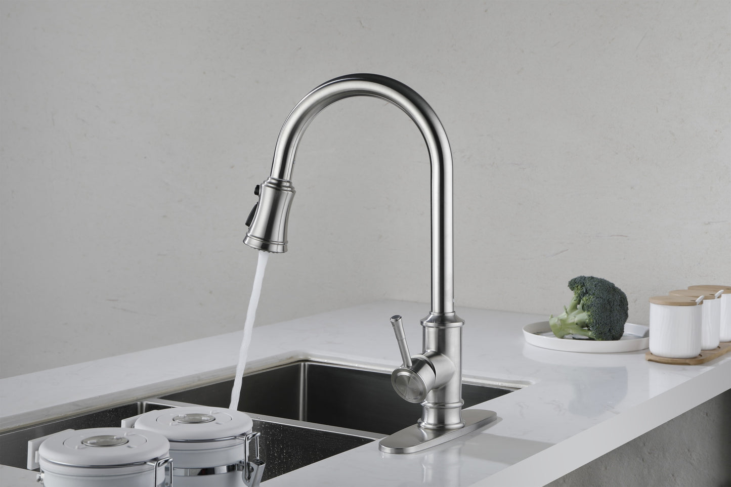 Kitchen Faucet with Pull Out Spraye