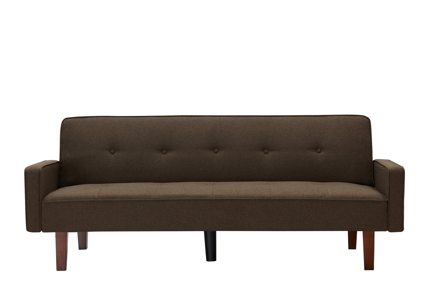 Brown Linen Sofa Bed for Small Spaces