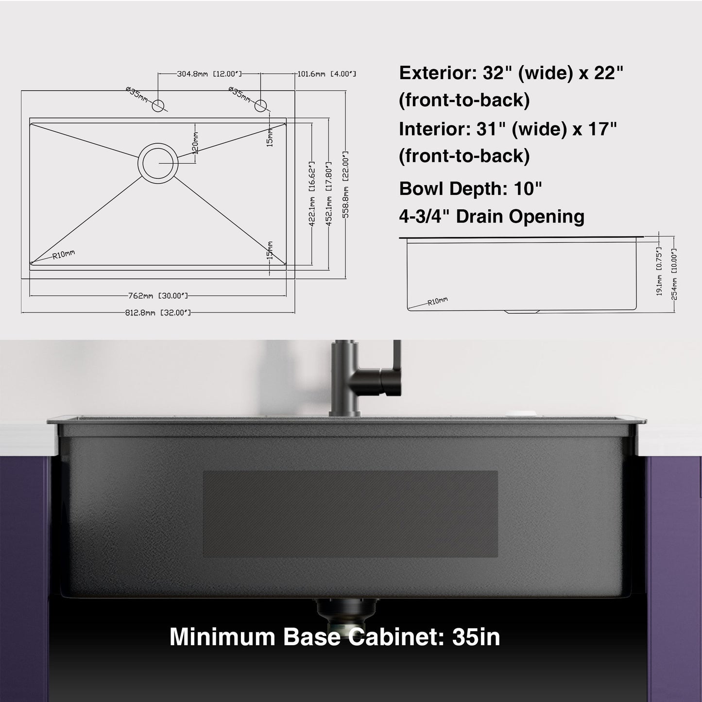 Gunmetal Black Stainless Steel Kitchen Sink with Workstation Accessories