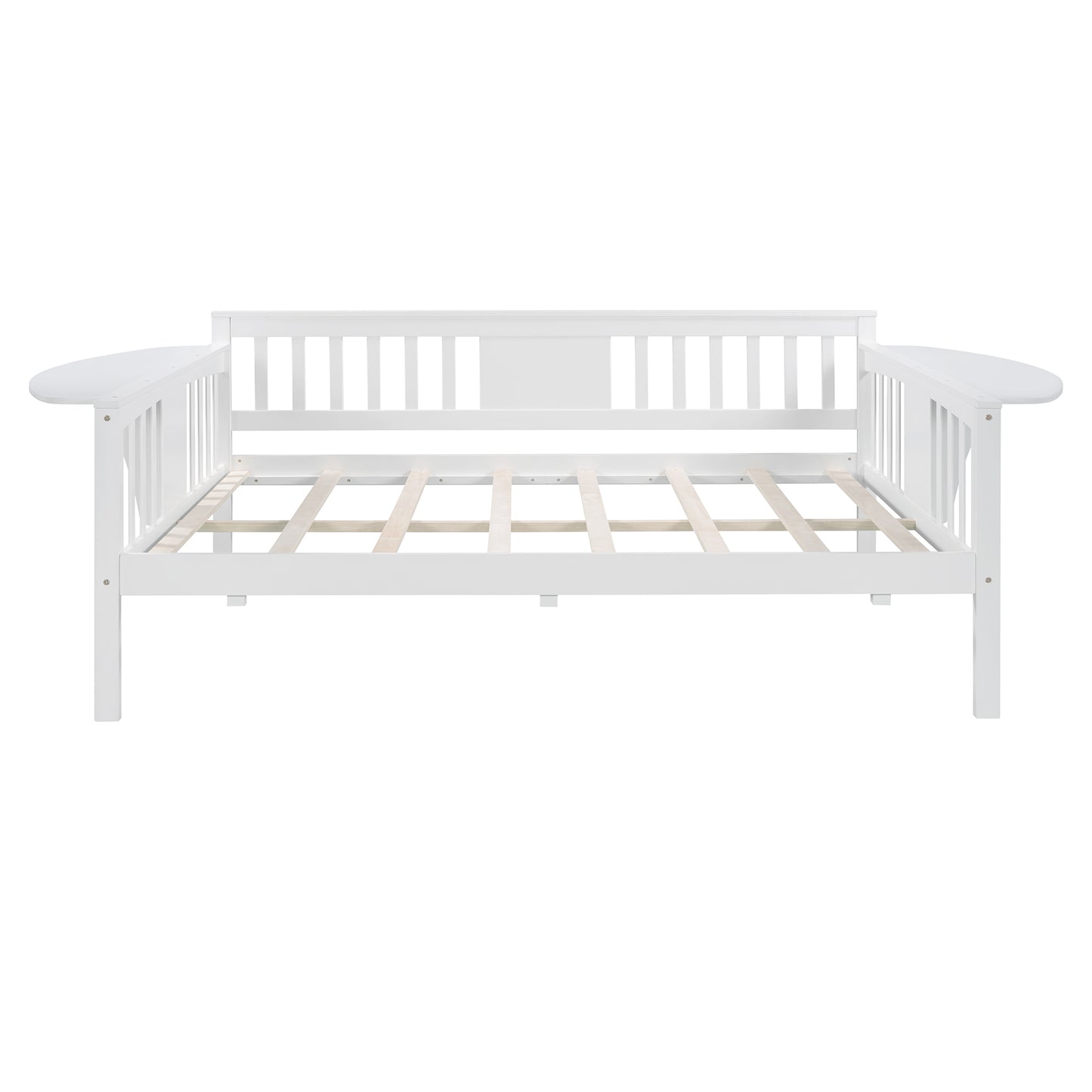 Full size Daybed, Wood Slat Support, White