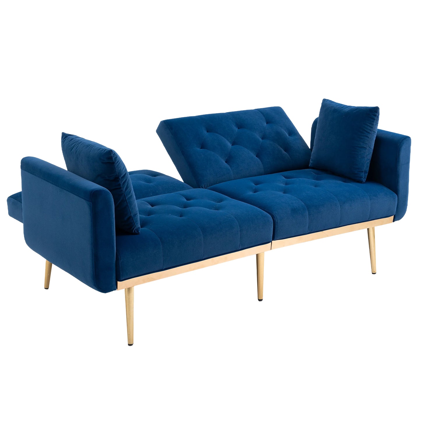 Velvet  Sofa , Accent sofa .loveseat sofa with metal  feet