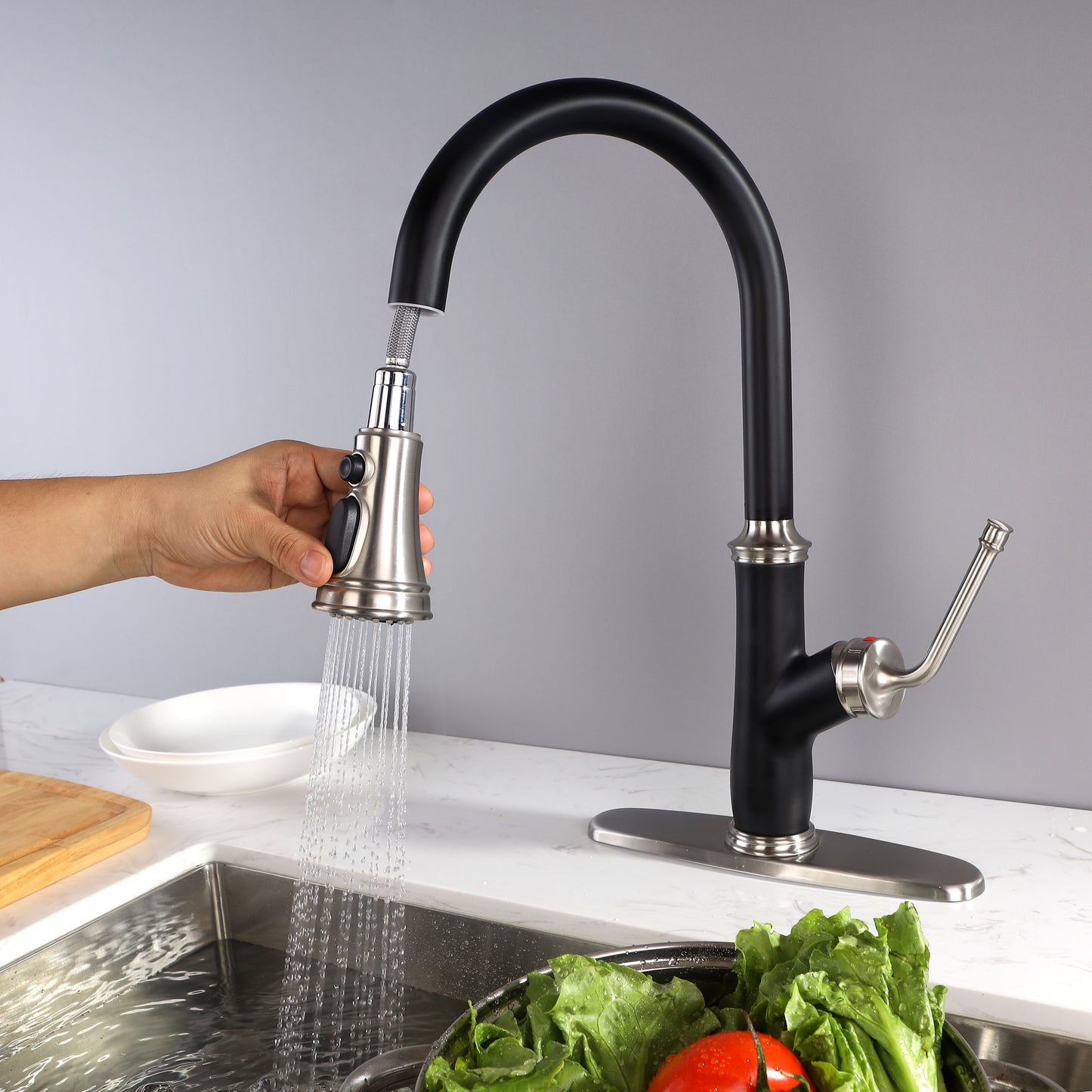 Kitchen Faucet with Pull Down Sprayer Modern Stainless Steel rv Kitchen Faucet