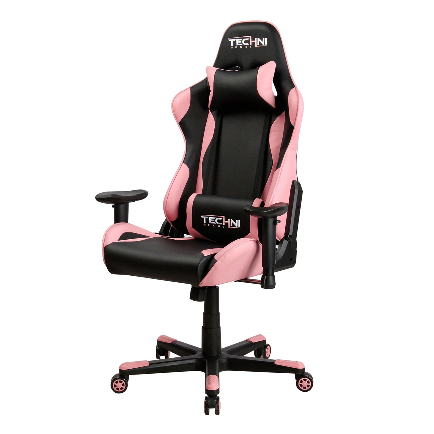 Techni Sport TS-4300 Ergonomic High Back Racer Style PC Gaming Chair, Pink