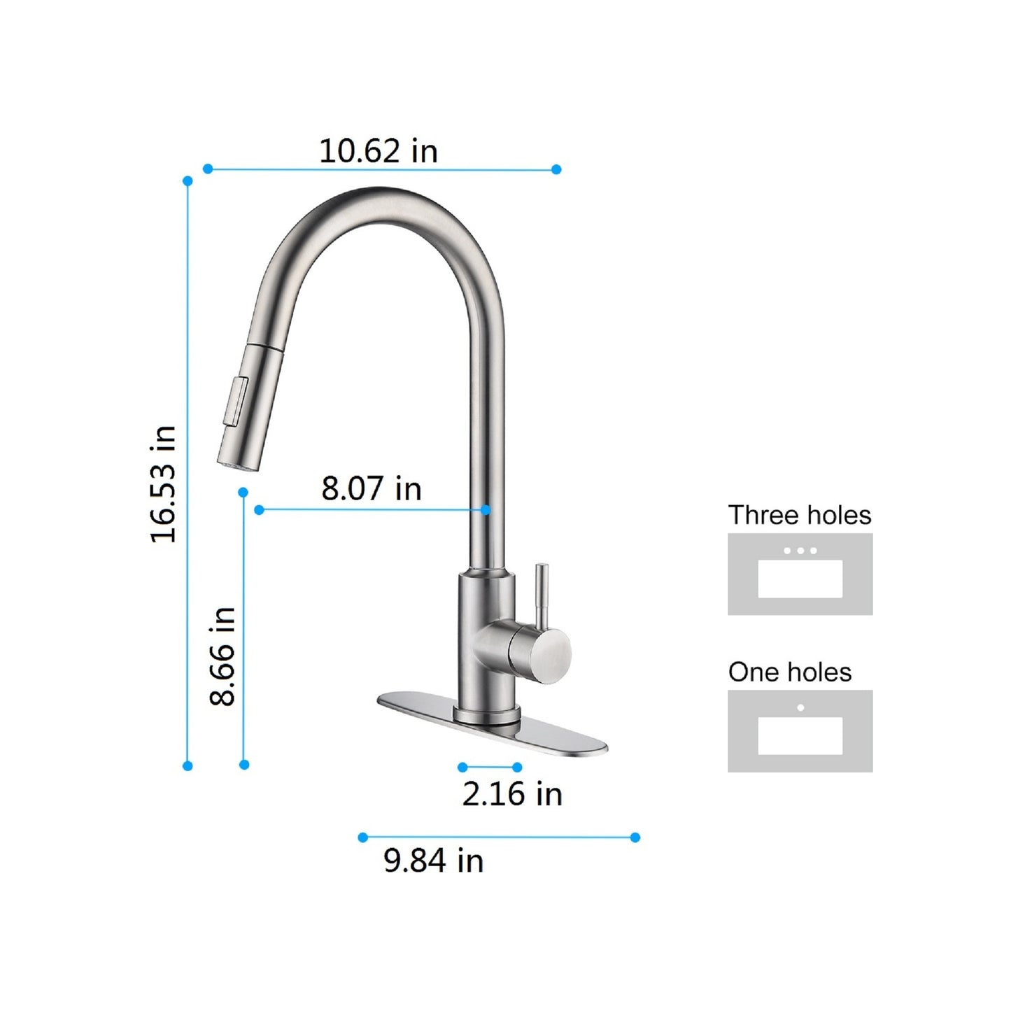 Touch Kitchen Faucet with Pull Down Sprayer