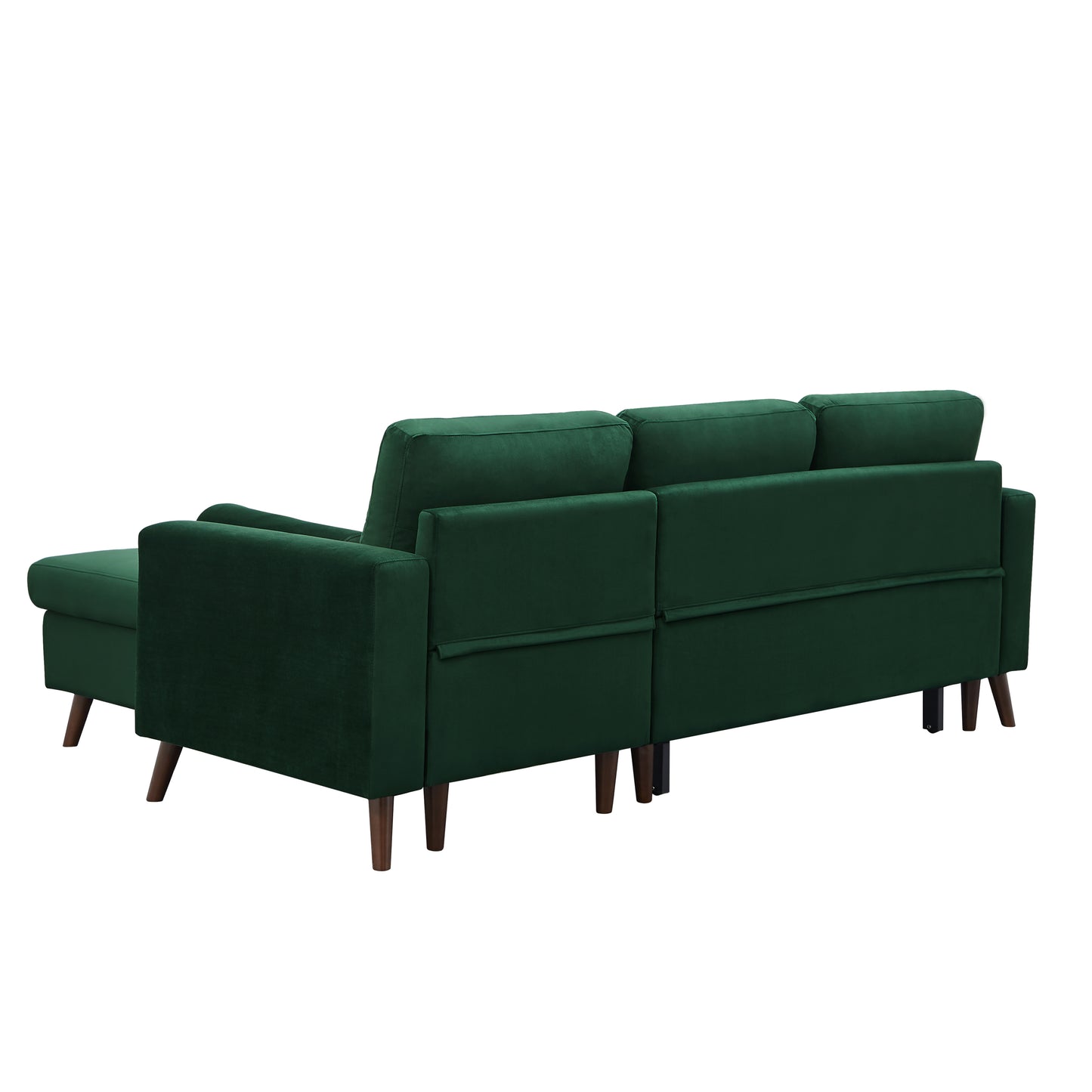 Corner Sleeper Sectional Sofa with Reversible Chaise and Storage