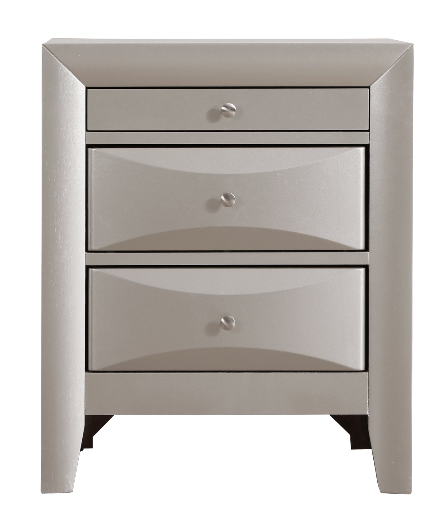 Marilla G1503-N Nightstand , Silver Champagne