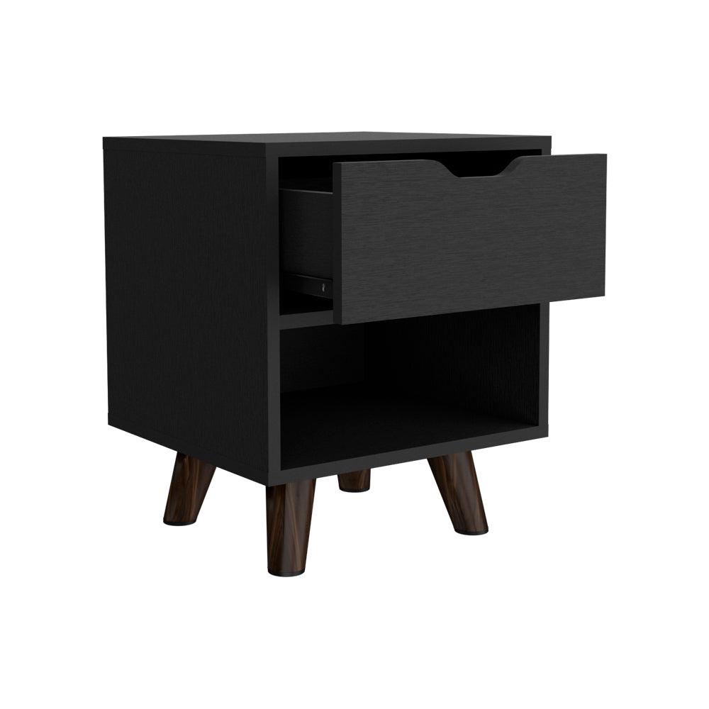 Nightstand Carleen, Bedroom, Black