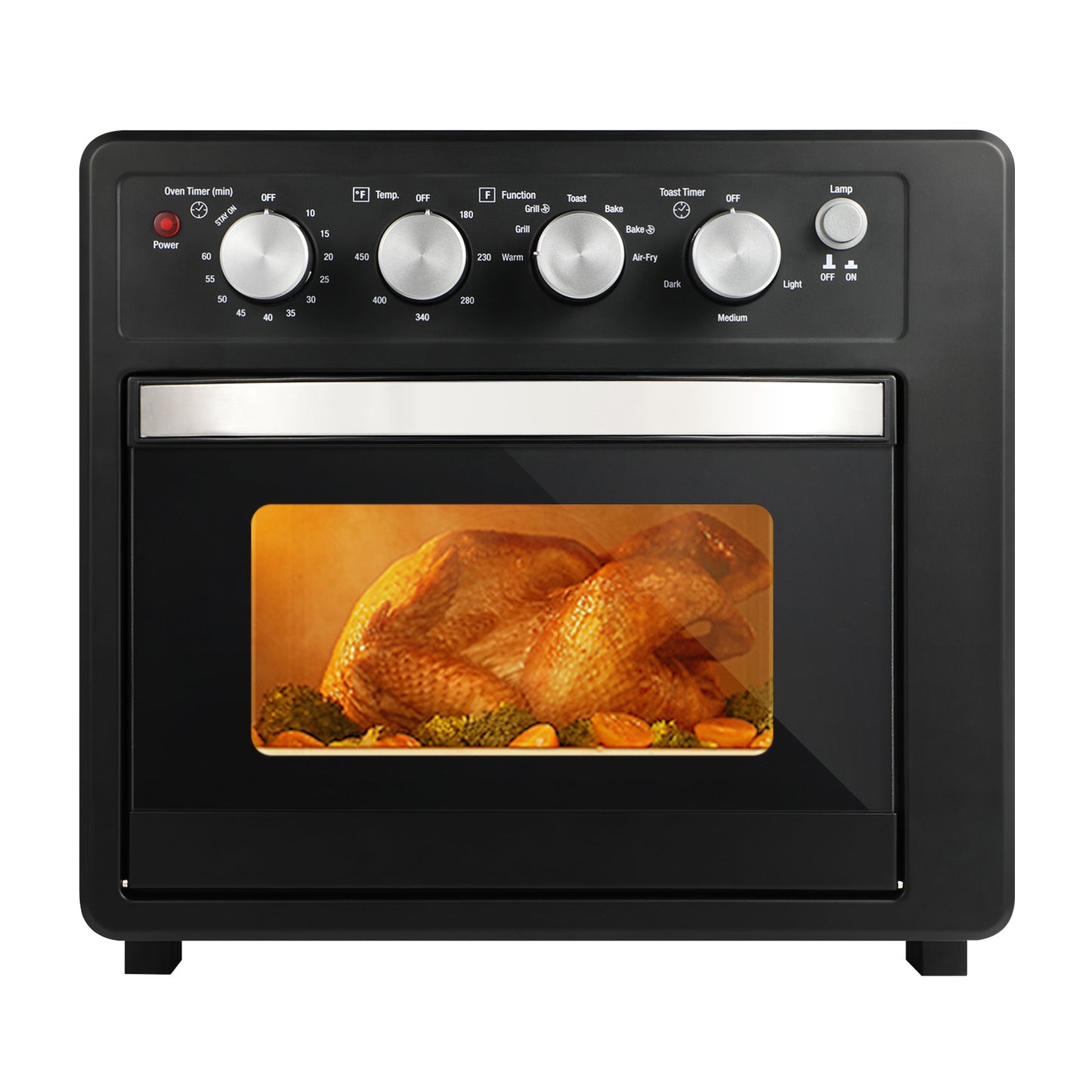 Family-Sized Air Fryer Oven with Versatile Cooking Options and Easy Cleaning