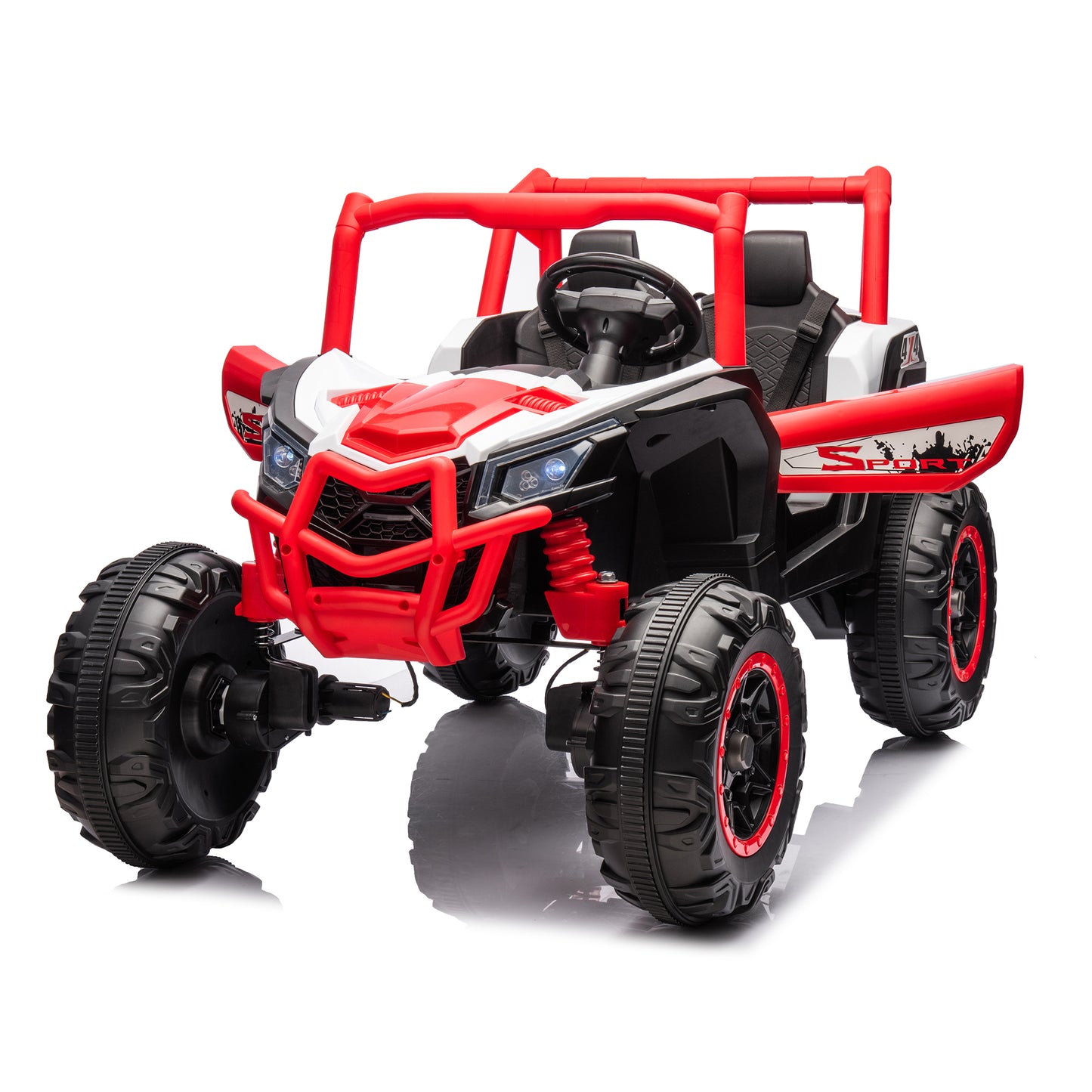 XXL 24V Ride On UTV Car for Kids - 2-Seater Off-Road Truck with Safety Belts and Parent Remote Control