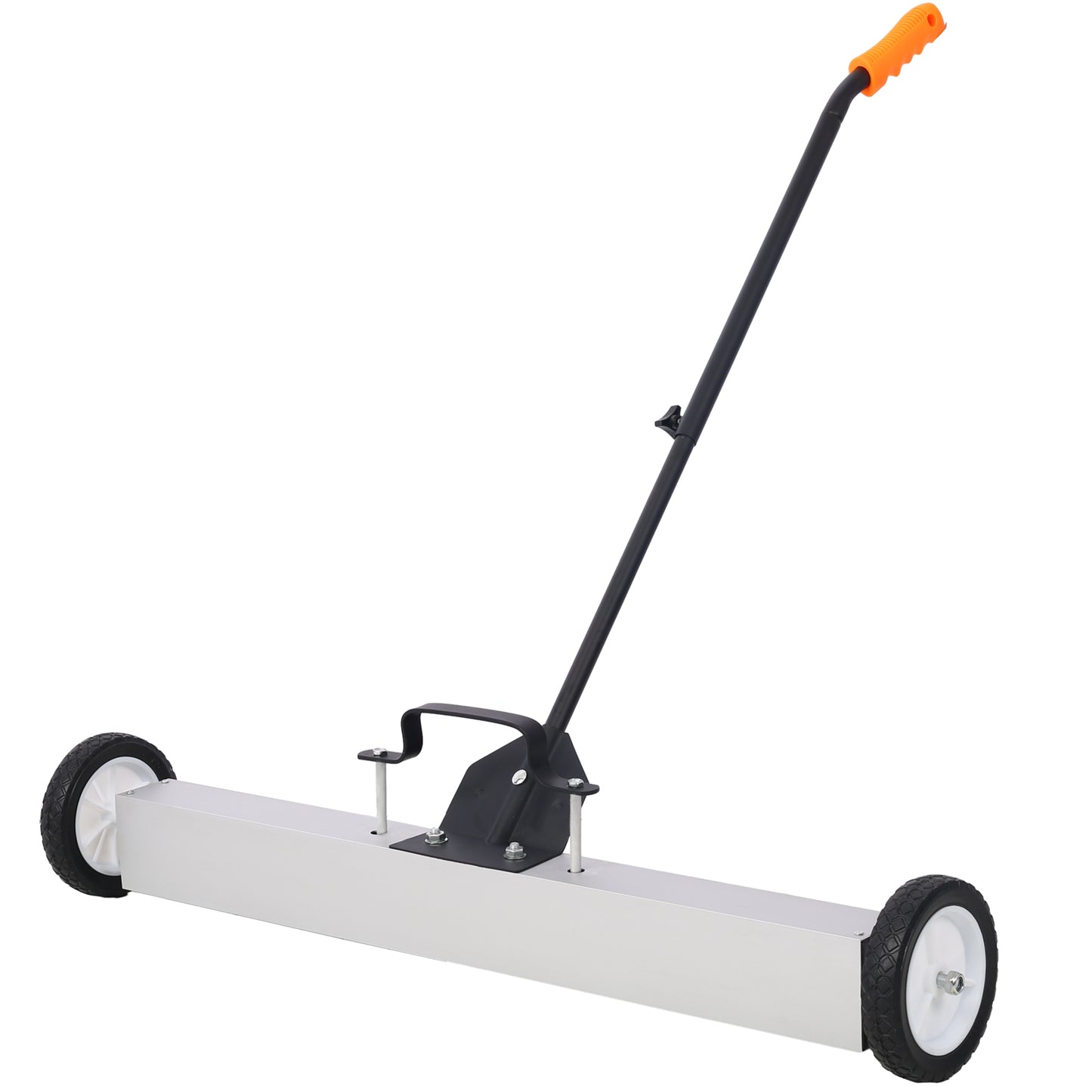 36"  Rolling Magnetic Pick-Up Sweeper, Heavy Duty Push-Type with Release, for Nails Needles Screws Collection,30 Pound Capacity