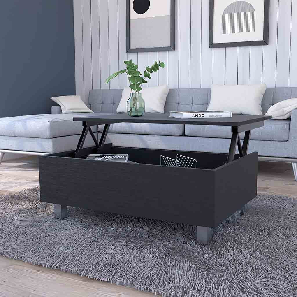 Sleek Lift Top Coffee Table with Storage