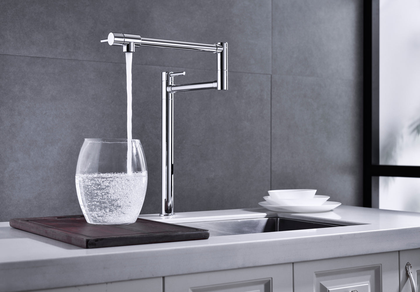 Pot Filler Faucet with Extension Shank