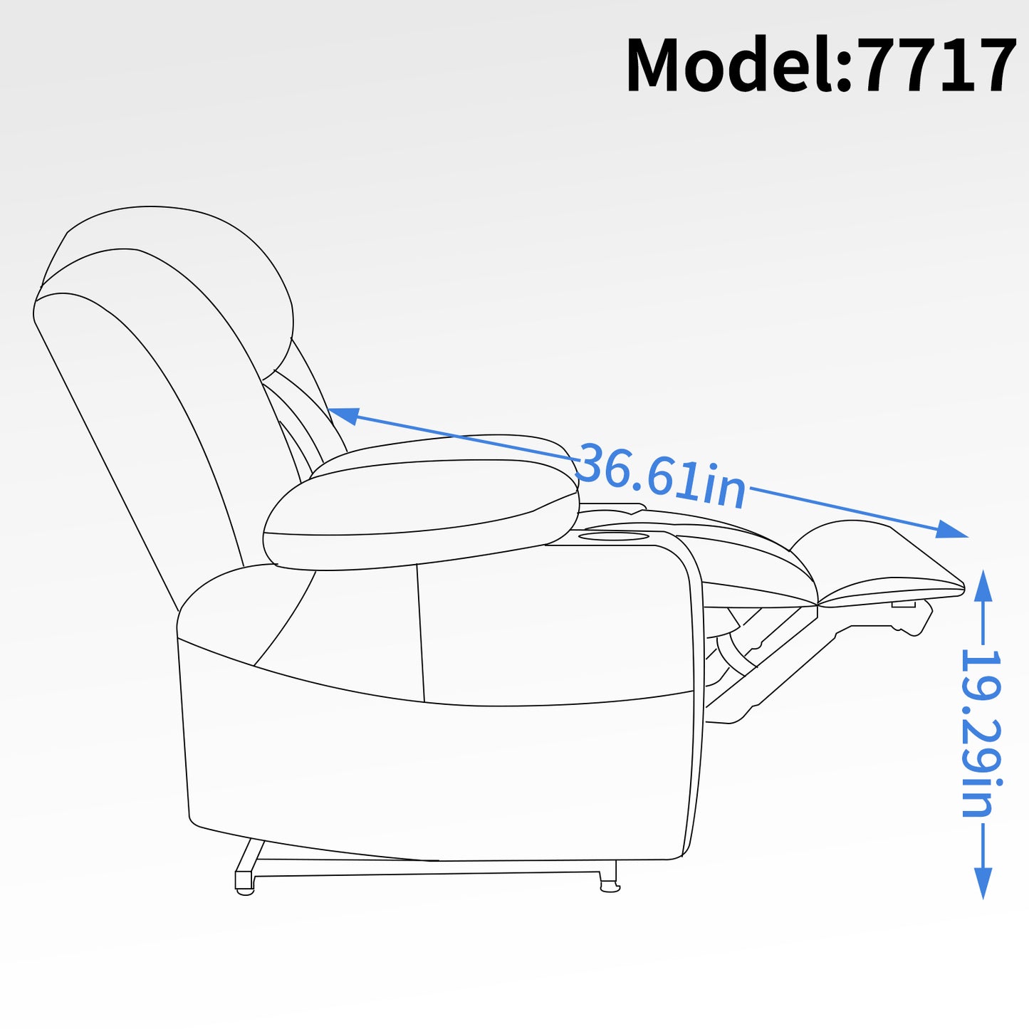 Luxurious Power Lift Recliner Chair with Massage and Heating Functions