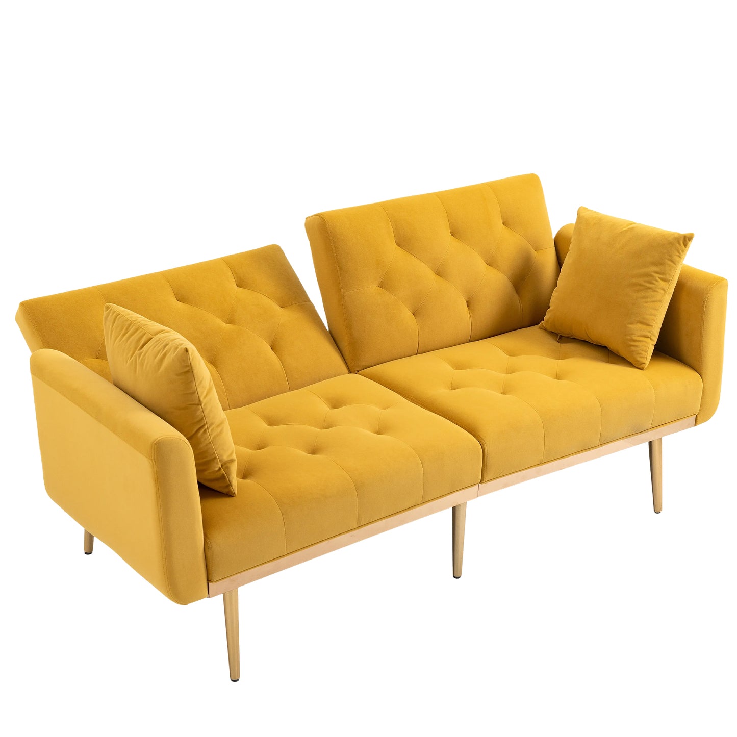 Velvet  Sofa , Accent sofa .loveseat sofa with metal  feet