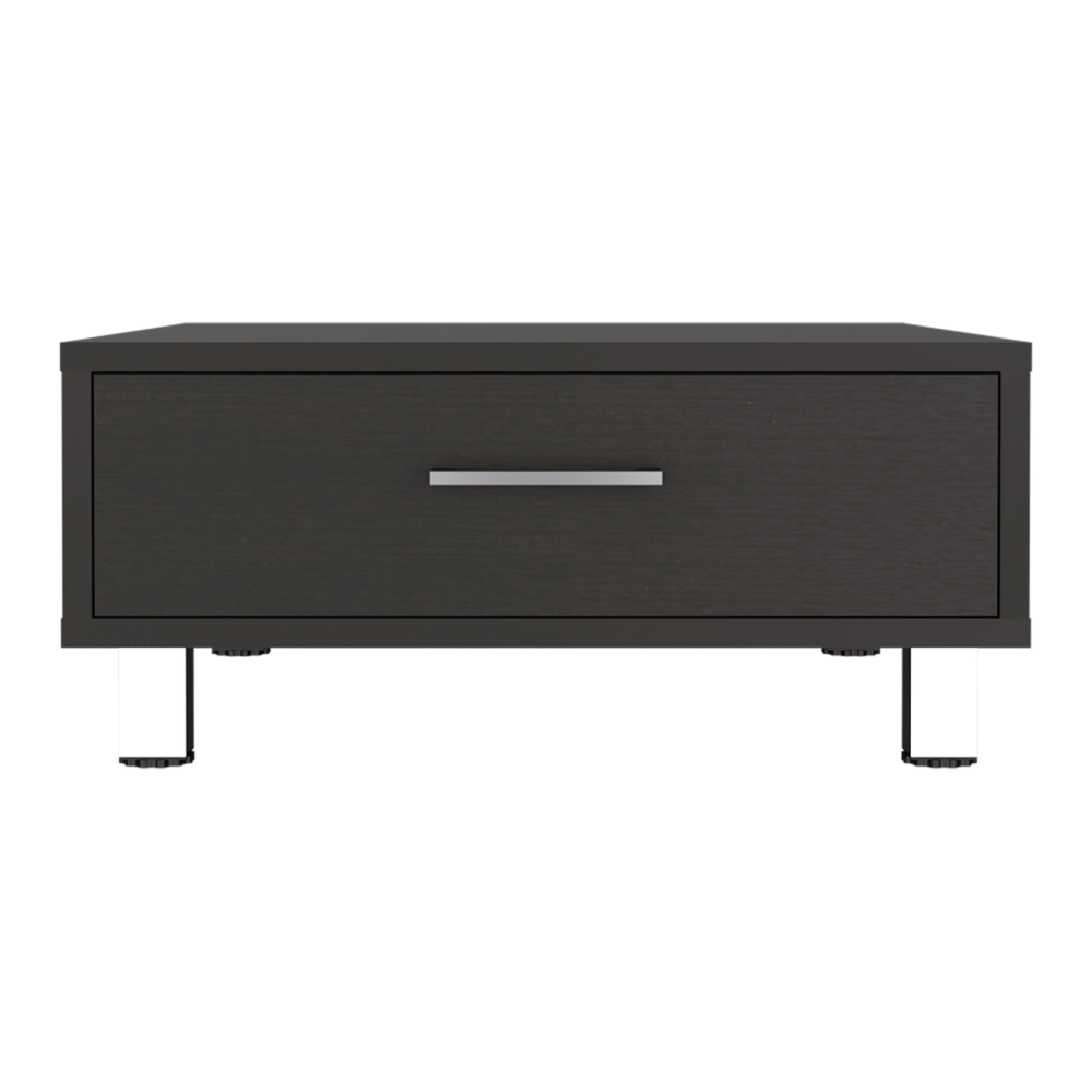 Contemporary Black Coffee Table with Drawer - Beijing Style