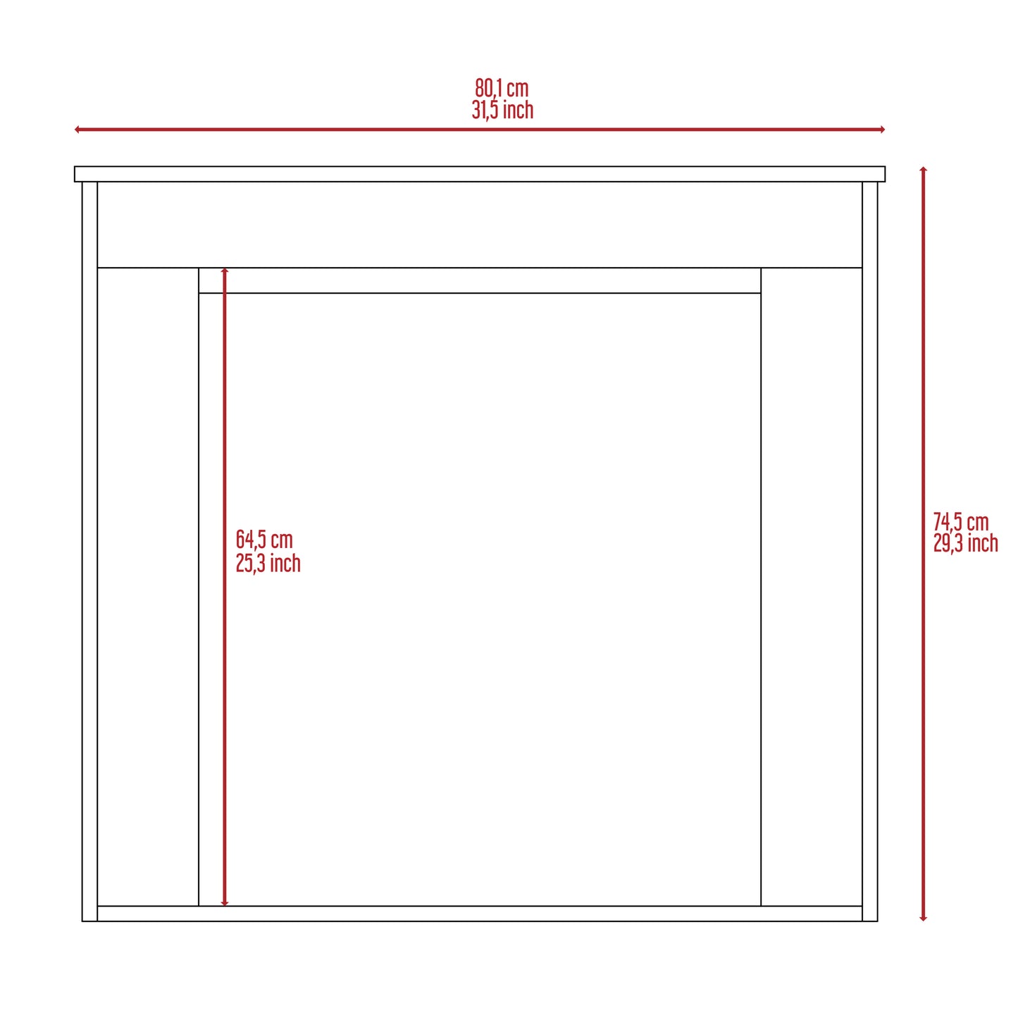 Grey Rectangle Writing Desk for Home Office and Remote Learning