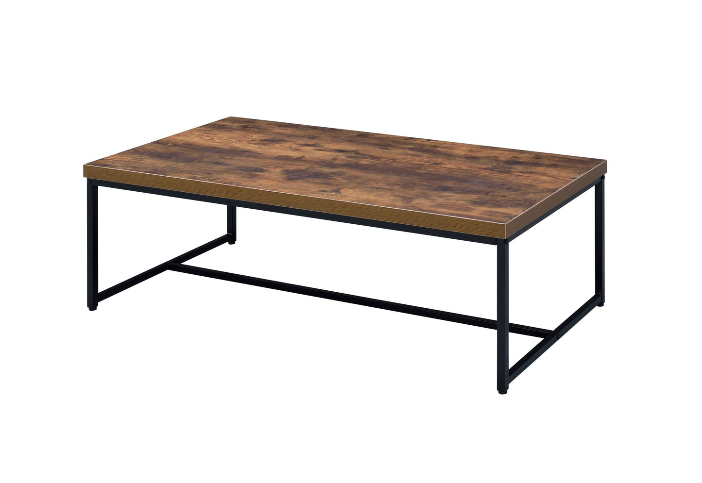 Weathered Oak and Black Bob Coffee Table - Industrial-Inspired Living Room Furniture