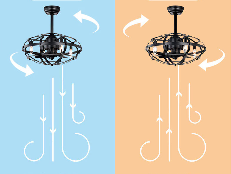 Bladeless Industrial Ceiling Fan with Reversible Motor and Remote Control