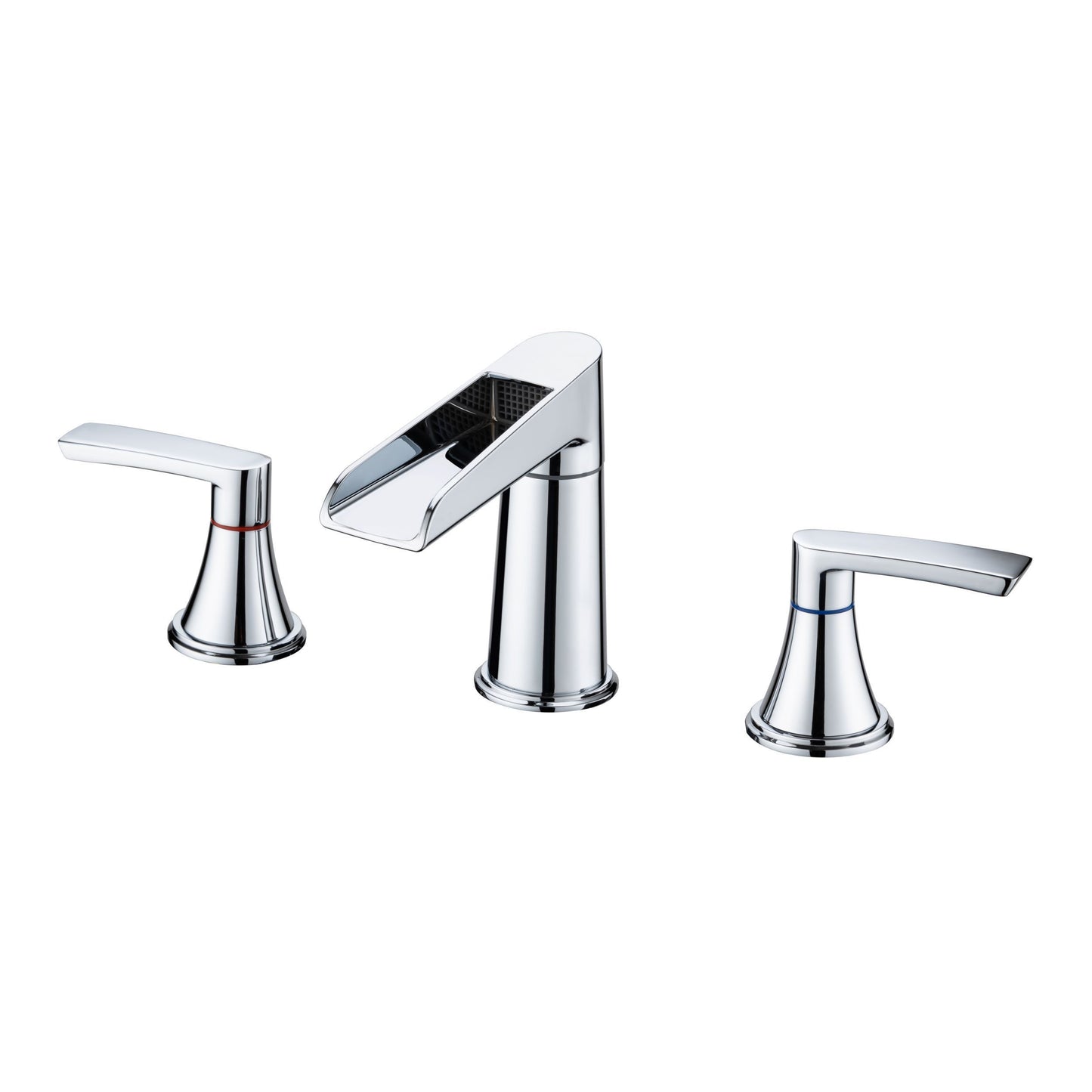 Elegant 2-Handle Widespread Bathroom Faucet with Drain Assembly