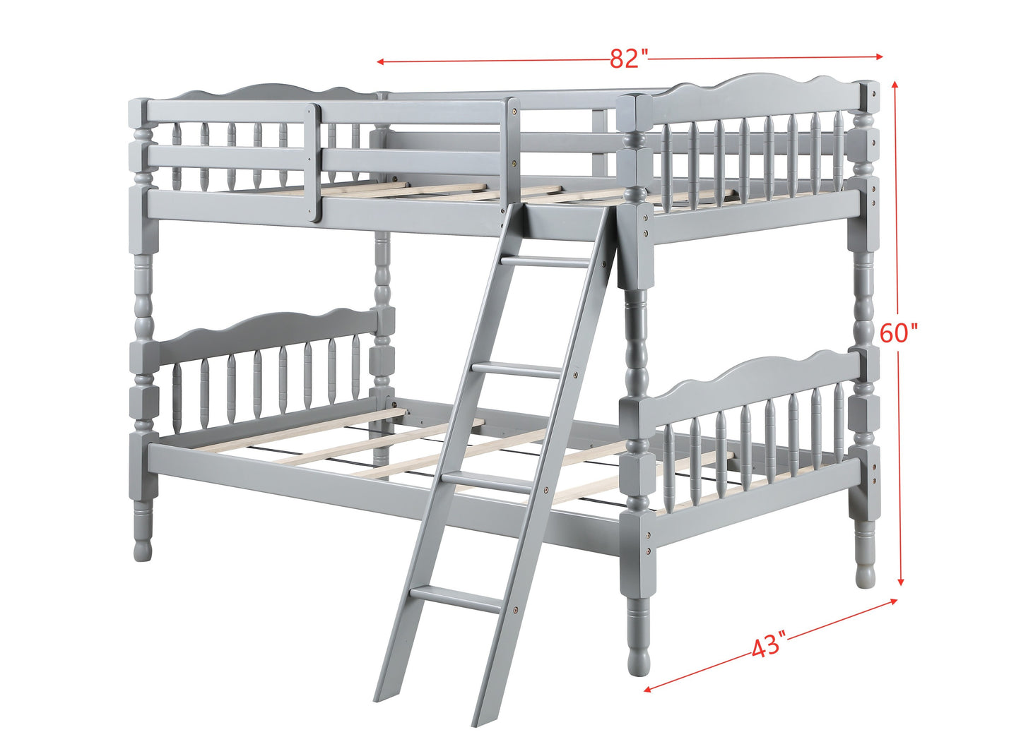 Homestead Gray Convertible Twin Bunk Bed BD00864