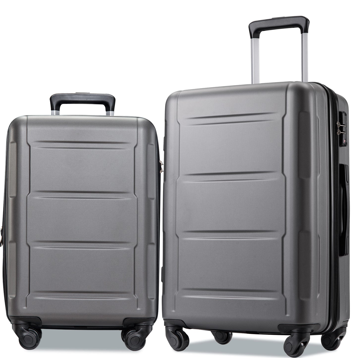 Expandable  Spinner Wheel 2 Piece Luggage Set ABS Lightweight Suitcase with TSA Lock 20inch+24inch