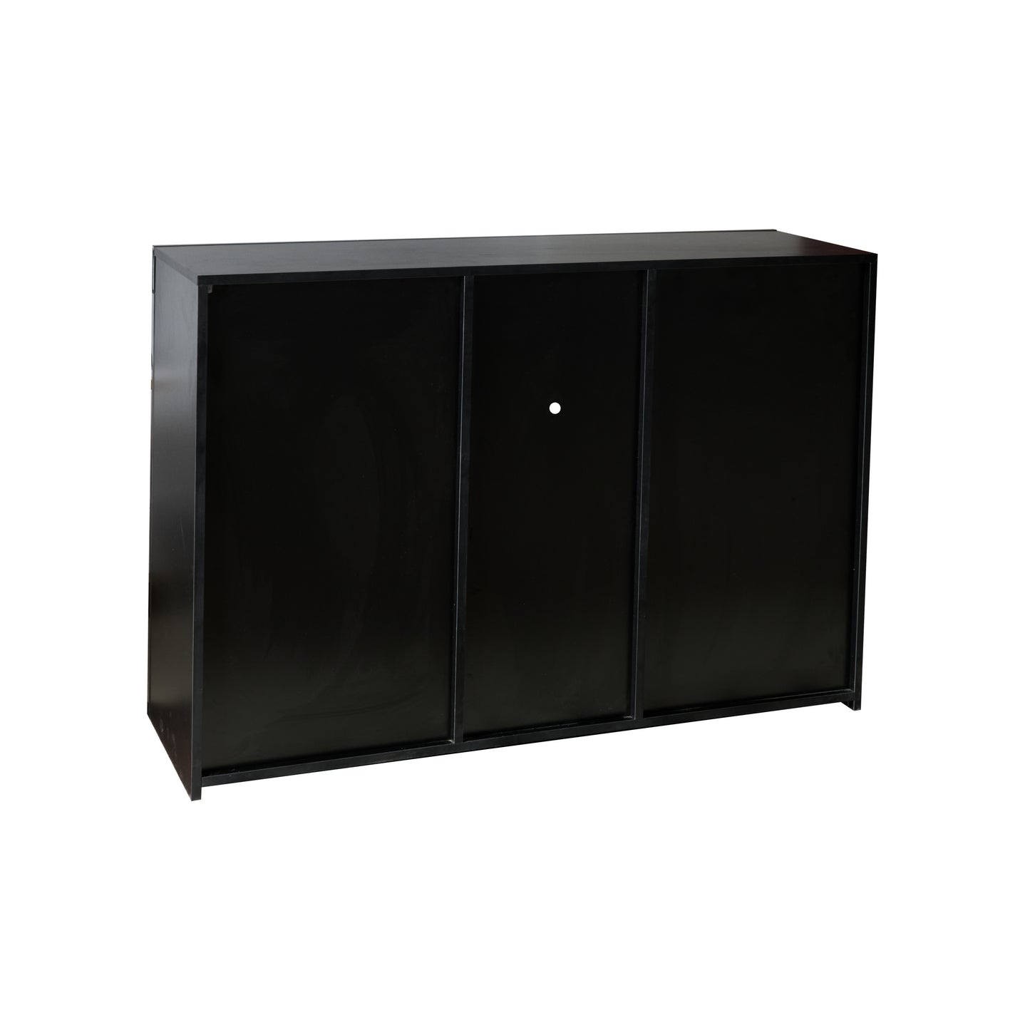 Modern White High Gloss LED Sideboard with Drawer and Storage Cabinet