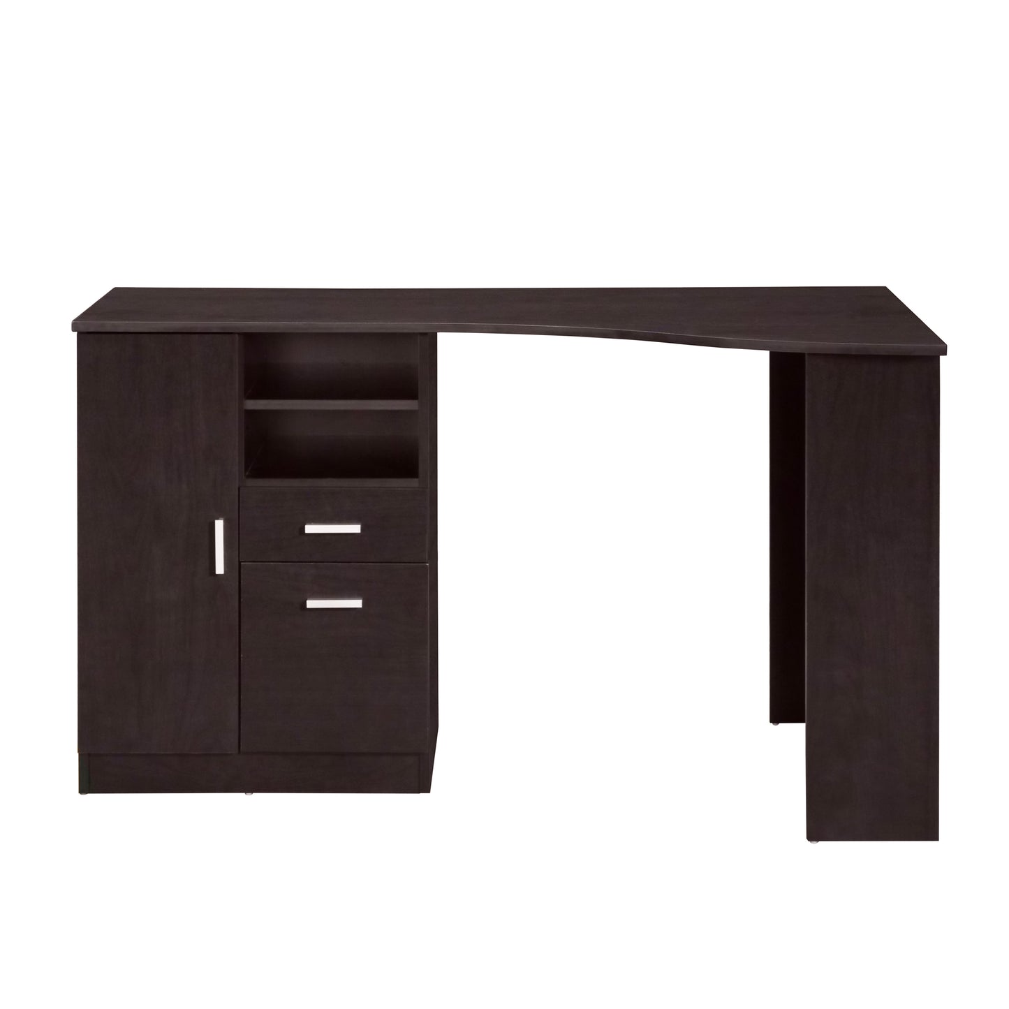 Timeless Espresso Office Desk with Abundant Storage Options