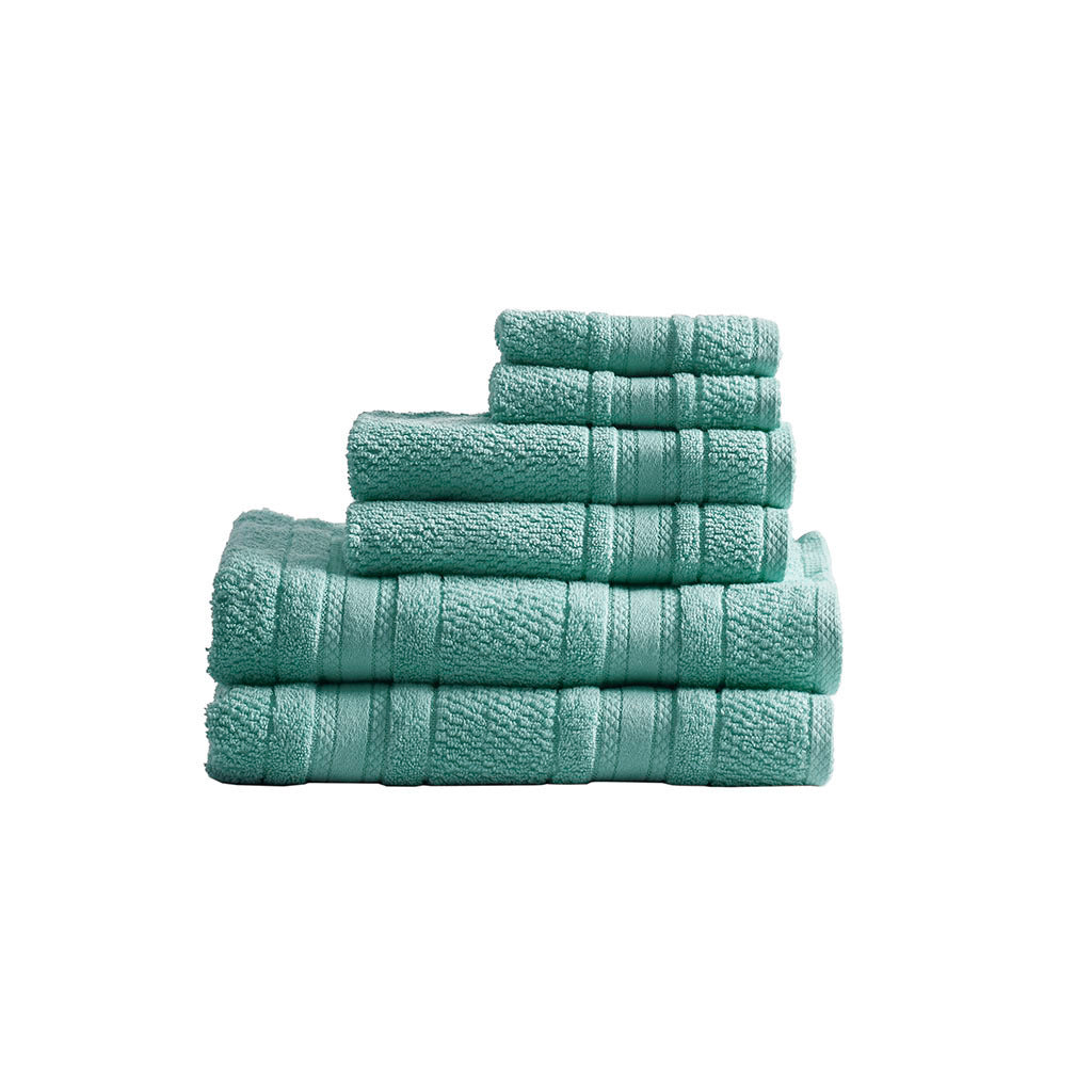 Luxurious 6 Piece Cotton Towel Set with Antimicrobial Technology