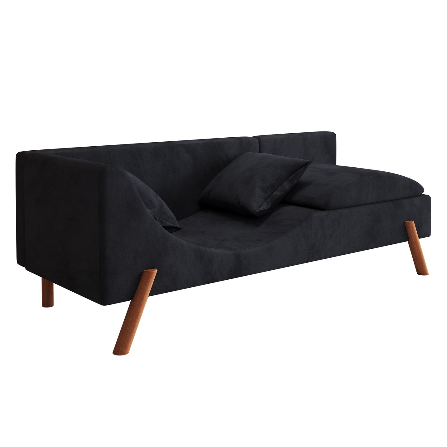 Cut-and-fill chaise longue, convertible multifunctional loveseat sofa