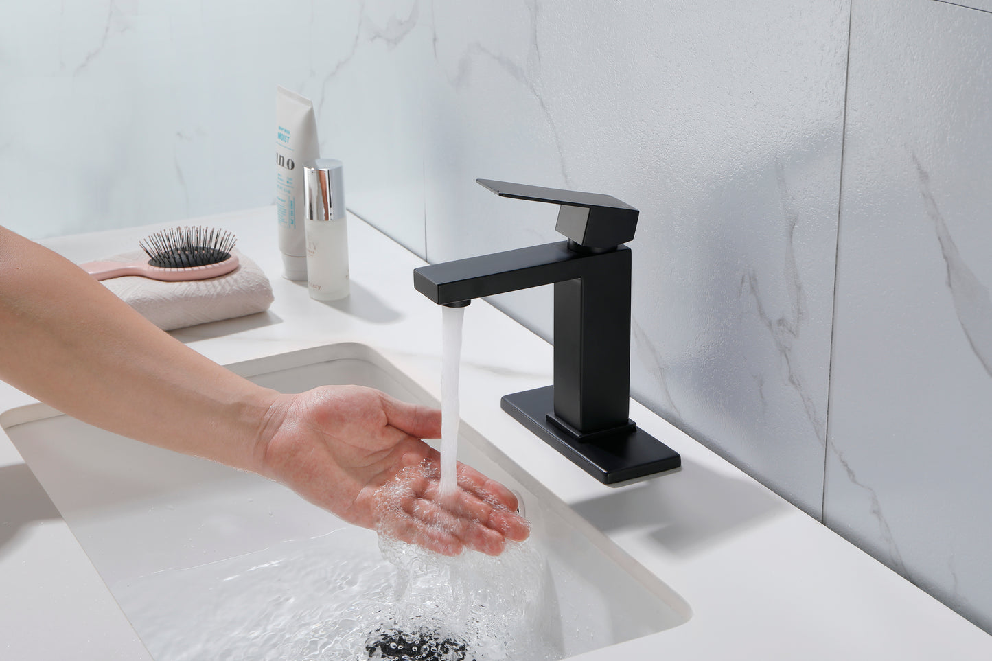 Matte Black Stainless Steel Shower Faucet