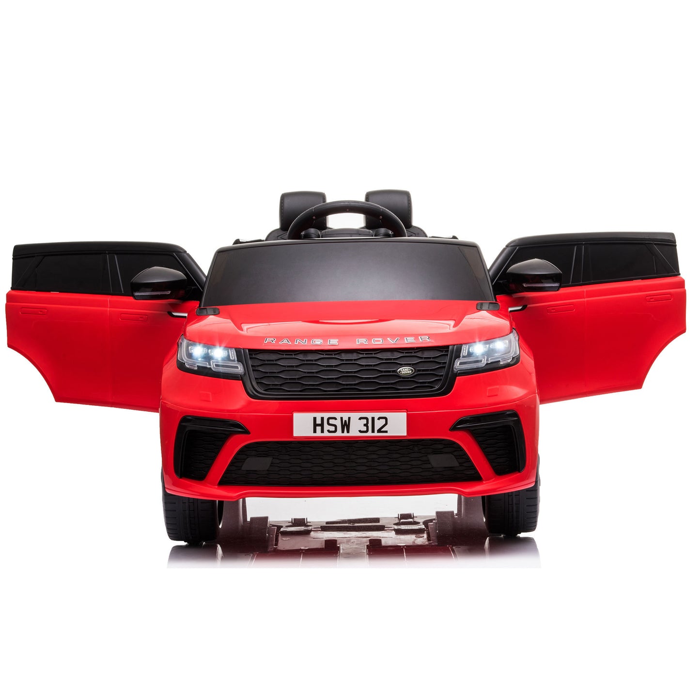 12V Licensed Range Rover Kids Ride-On Car, Battery Powered Vehicle w/ Remote Control, LED Lights, Music, Spring Suspension, Soft Start, Electric Car Toy Gift