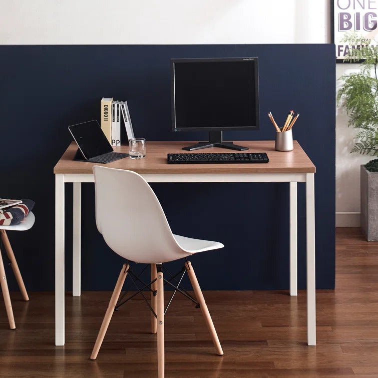 Contemporary Oak Wood and Metal Desk by Harry