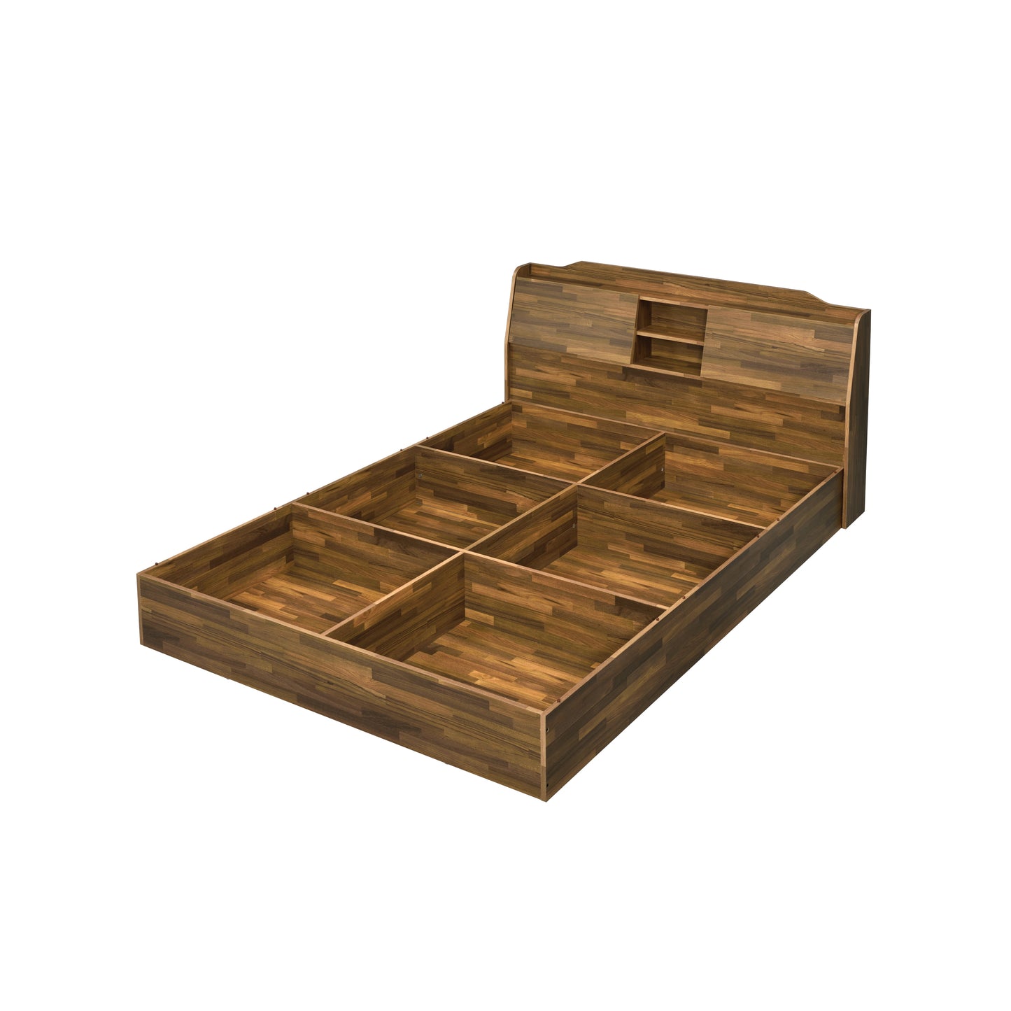 Hestia Queen Bed in Walnut Finish BD00542Q