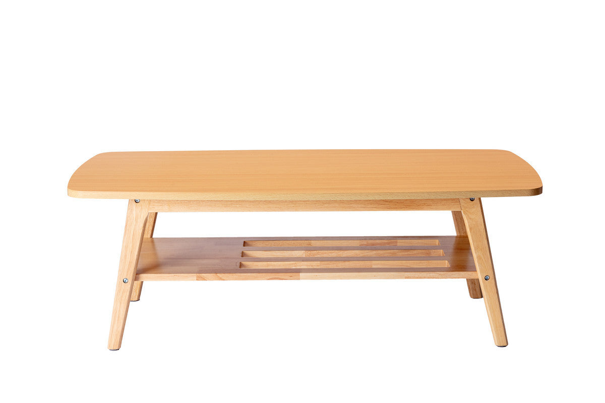 Bahamas Light Oak Coffee Table with Solid Wood Legs