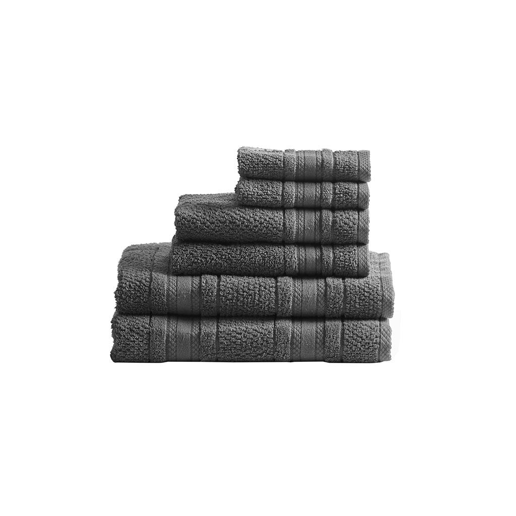 Pampering 6-Piece Zero Twist Cotton Towel Ensemble