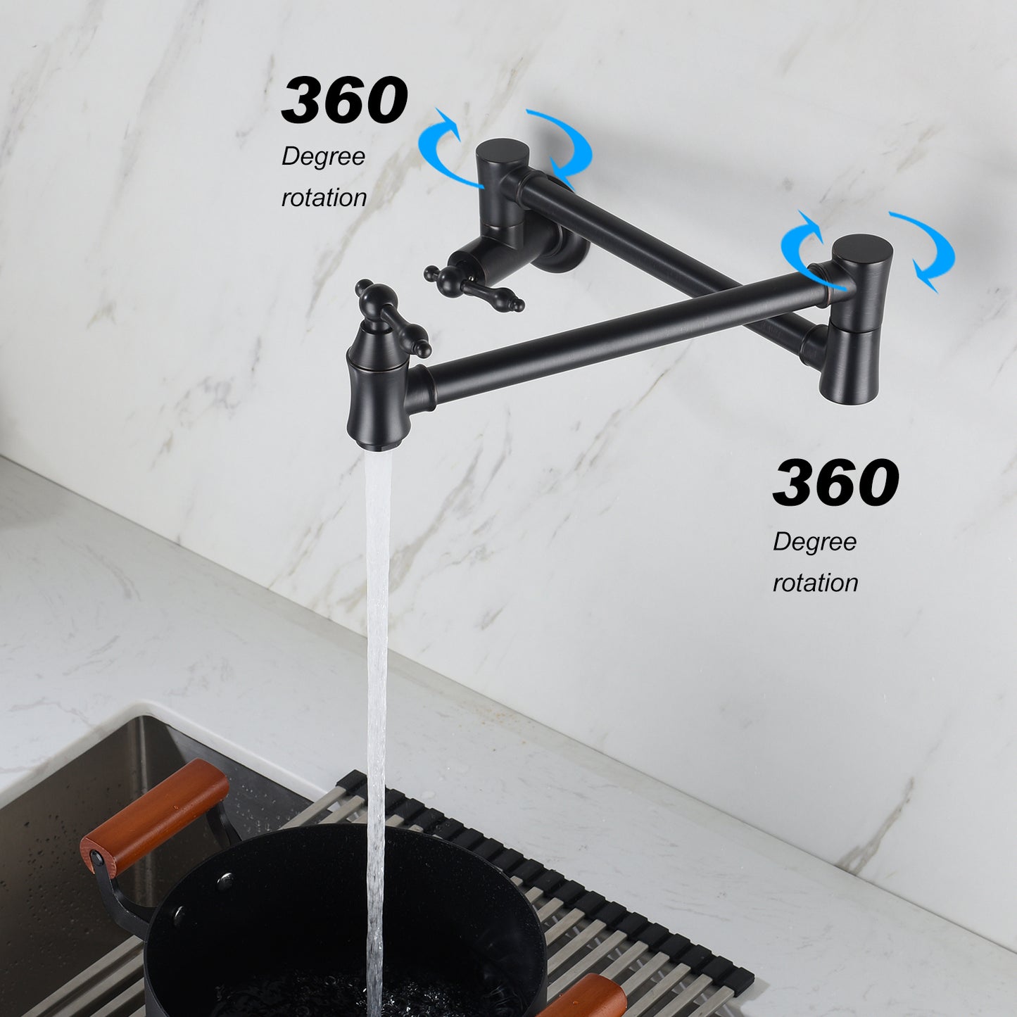 Pot Filler Faucet Wall Mount