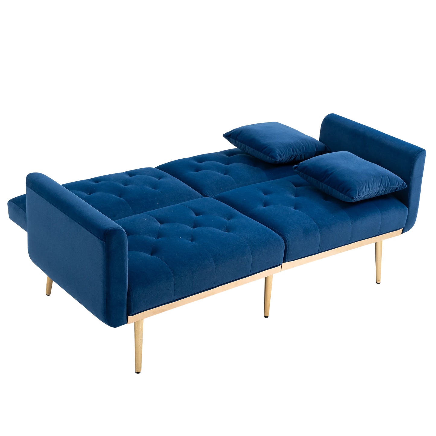 Velvet  Sofa , Accent sofa .loveseat sofa with metal  feet