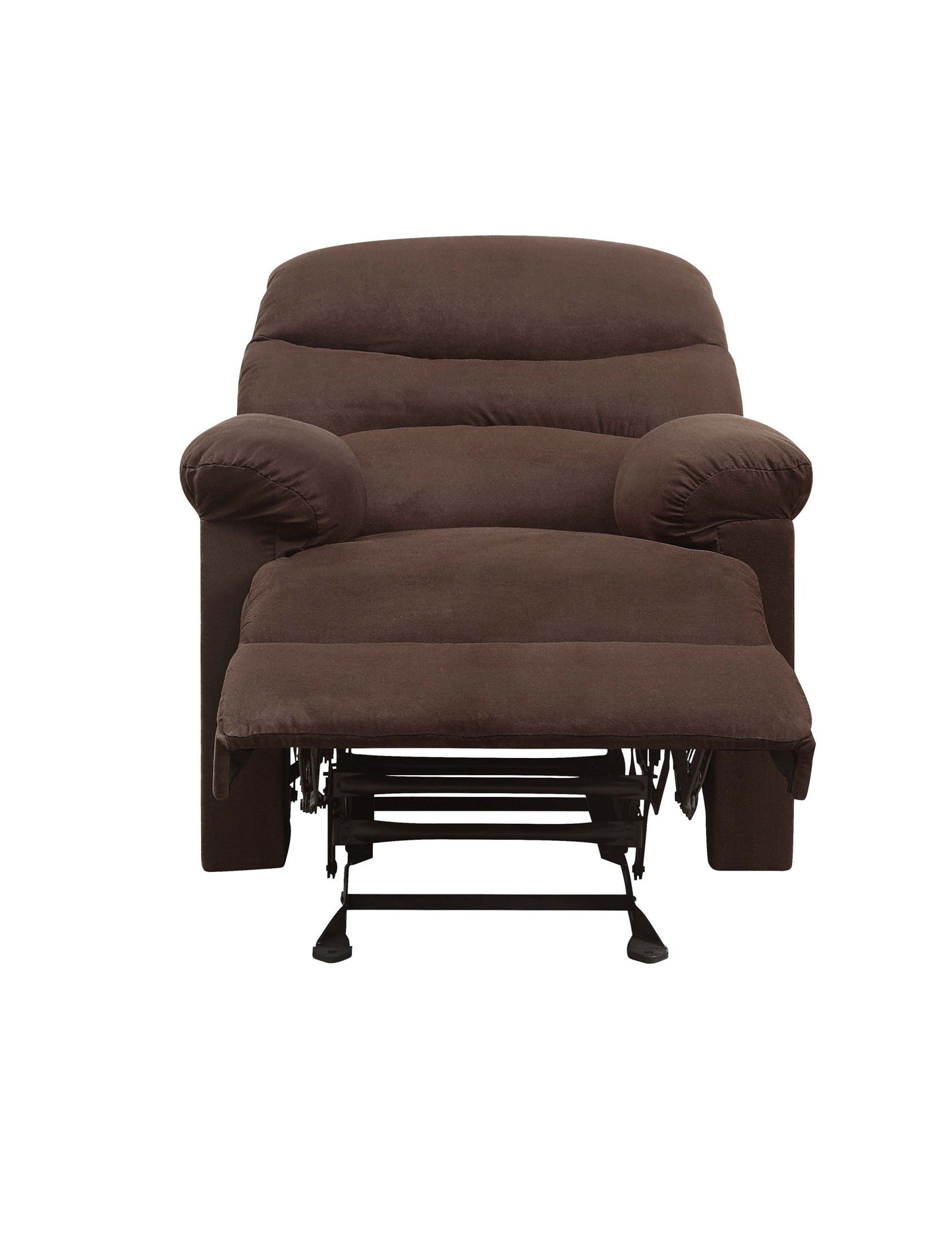 Arcadia Glider Recliner in Chocolate Microfiber with Motion Function